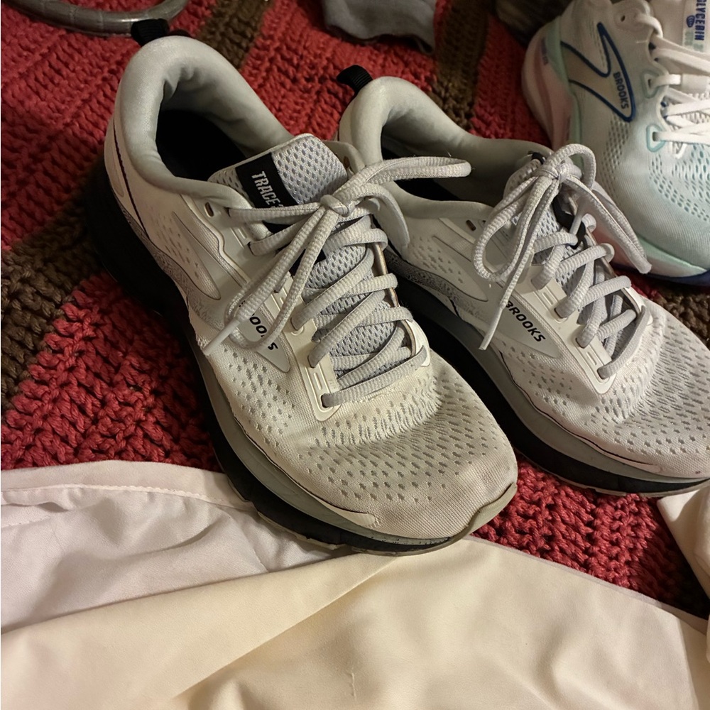 Brooks Off-White Running Shoes